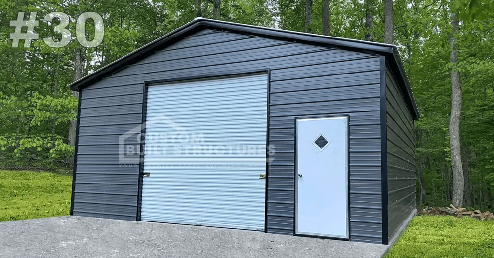 #30 24x26x10 Metal Garage