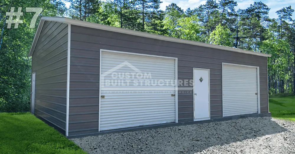 #07 24x36x10 Custom Built Double Garage